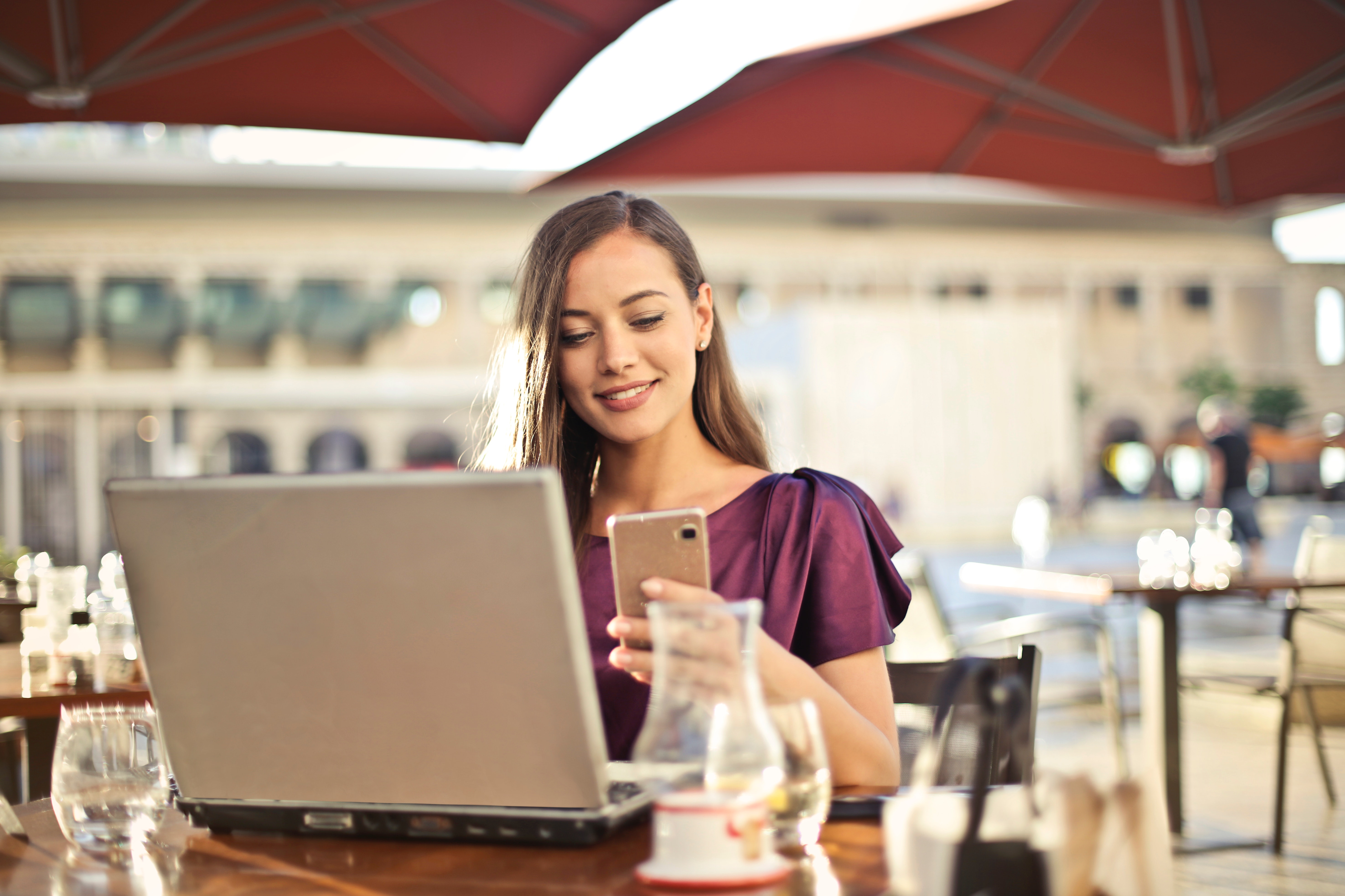adult-beautiful-beauty remote working